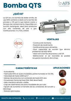 Infografía: Bomba QTS de doble tornillo