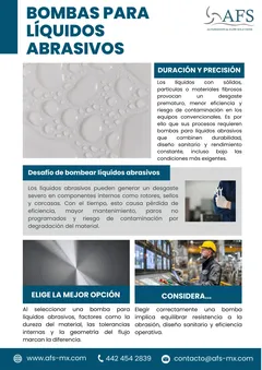 Infografía: Bombas para líquidos abrasivos