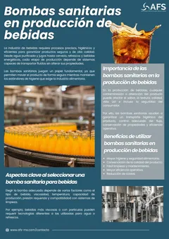 Infografía: Bombas sanitarias para producción de bebidas