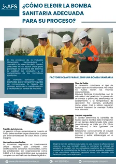 Infografía: ¿Cómo elegir la bomba sanitaria adecuada para tu proceso?
